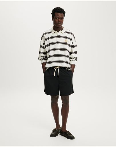 ECRUCHOCOLATE STRIPE