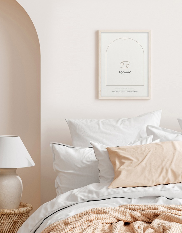 Olive et Oriel - Cancer Zodiac Art Print A3