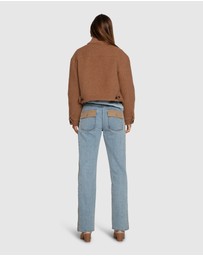 Belle & Bloom - Rebel Mid Rise Side Stripe Denim Jeans