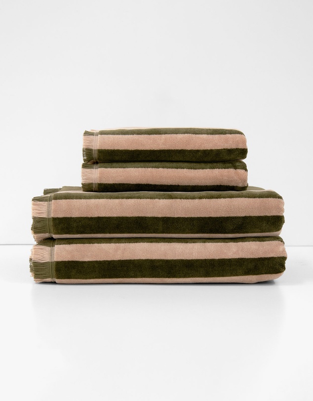 Aura Home - Palma Stripe Australian Cotton Bath Towel