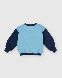 Goldie + Ace - Comfy Embroidered Sweater - ICONIC EXCLUSIVE - Babies-Kids