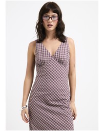 Subtitled - Kaia V Neck Midi Dress