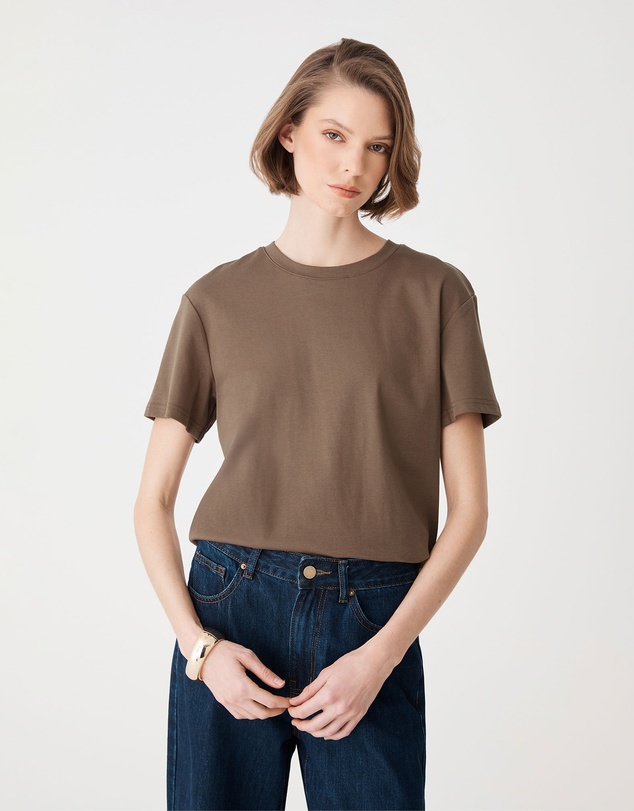 Forcast - May Relaxed Cotton T-shirt