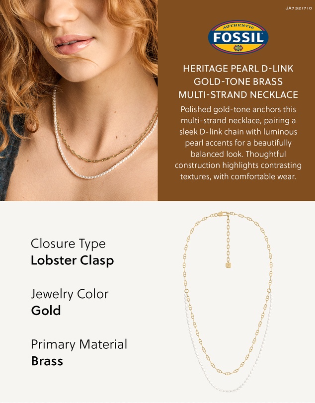 Fossil - Heritage Gold Necklace