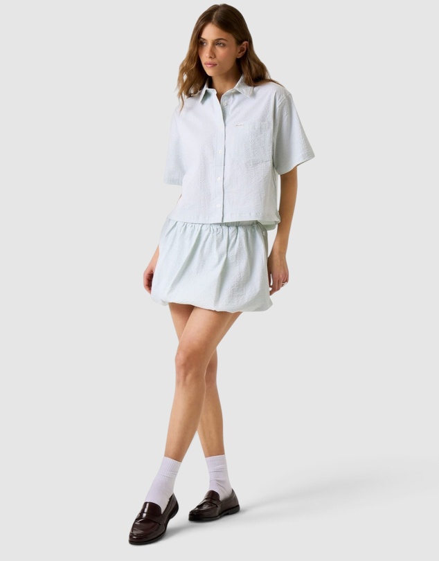 GUESS Jeans - GUESS JEANS Short Sleeve Gingham Boxy Shirt