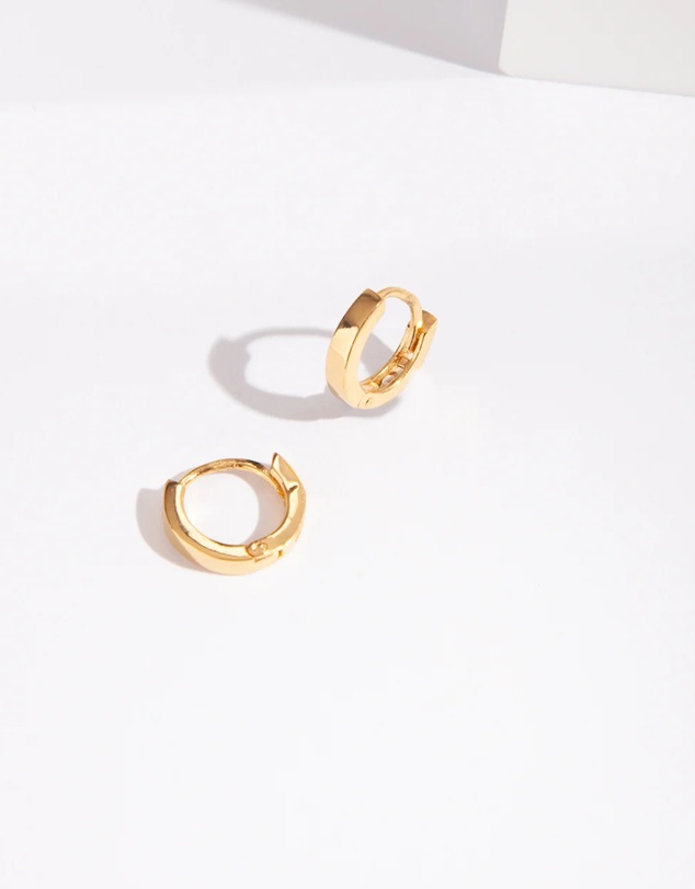 Lovisa - Gold Plated Sterling Silver Huggie Hoop Earrings