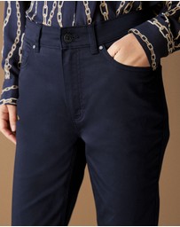 Trenery - Sateen Modern Straight Leg Jean in Night Sky