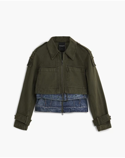 Desigual - Combined short denim jacket
