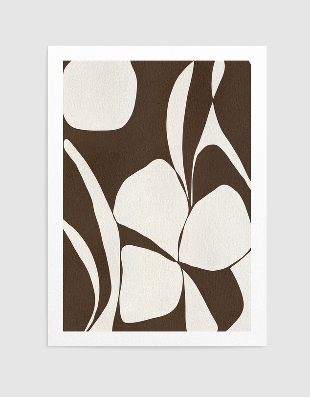 Olive et Oriel - Muted Petals No 1 by Shatha Al Dafai Art Print