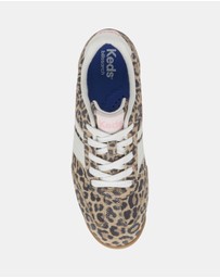 Keds - Revival Leopard Suede Tan/Brown
