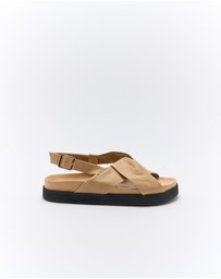 Walnut Melbourne - Mya Leather Sandal