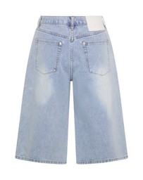 ONE TEASPOON - Beastie Low Waist Wide Leg Denim Jorts - Soft Blue