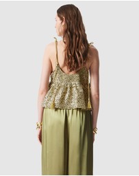 & Other Stories - Peplum-Frill Strap Top
