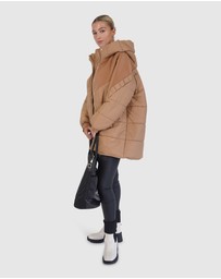Belle & Bloom - Say It Again Quilted Jacket - Camel