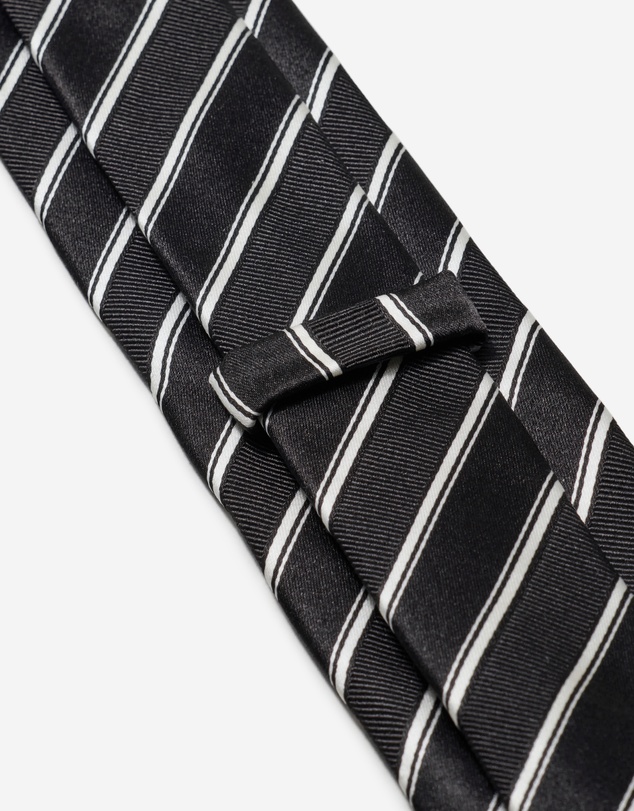 Calibre - Double Stripe Jacquard Silk Tie Black Combo