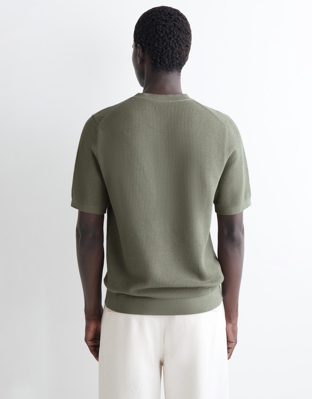 COS - Waffle-Knit Cotton T-Shirt