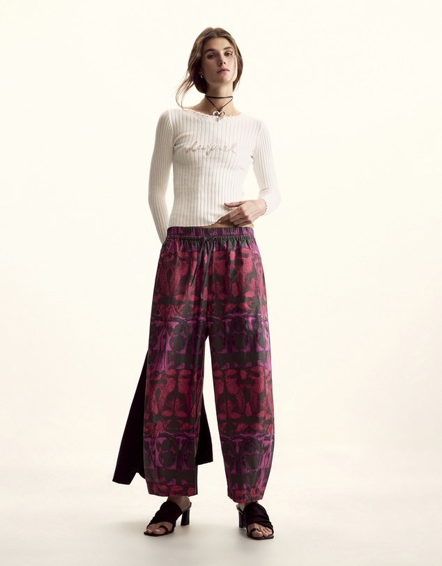 Desigual - Wide trousers designed by Mr. Christian Lacroix