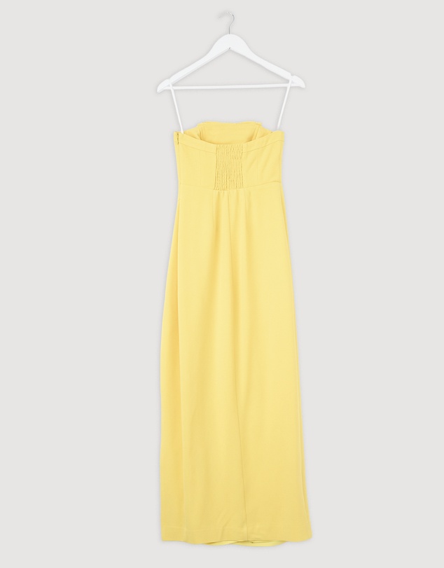 Revibe - Repaired BY JOHNNY. Cassandra Slice Strapless Midi Dress - AU 6