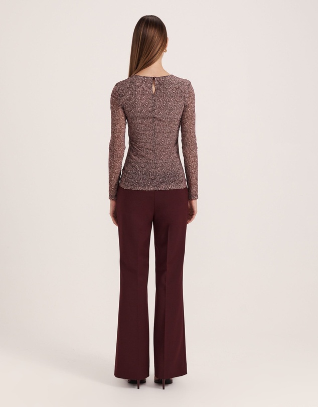 SABA - Ohio High Neck Long Sleeve Mesh Top