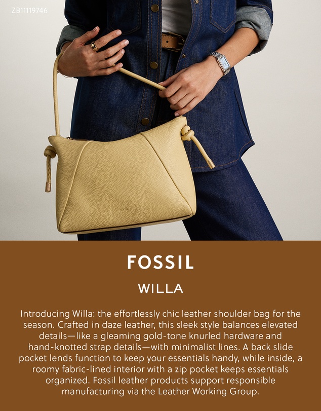 Fossil - Willa Yellow Shoulder Bag