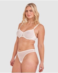 Bras N Things - Sexy Basics Underwire Balconette Bra - Ivory
