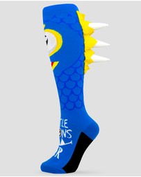 Crazy Skates - Crazy Socks Monster Blue Knee-High Socks
