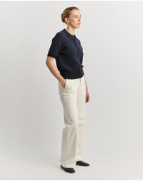 Toorallie - Pointelle Knit Polo