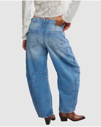 Free People - Good Luck Mid Rise Barrel Jeans