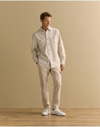 Trenery - Cotton Twill Cargo Pant in Fawn