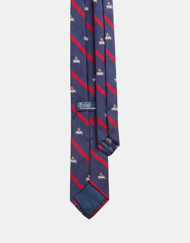 Polo Ralph Lauren - ICONIC EXCLUSIVE - Striped Silk Repp Narrow Club Tie