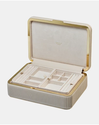 Wolf - Wolf Bella Medium Jewellery Box Bone