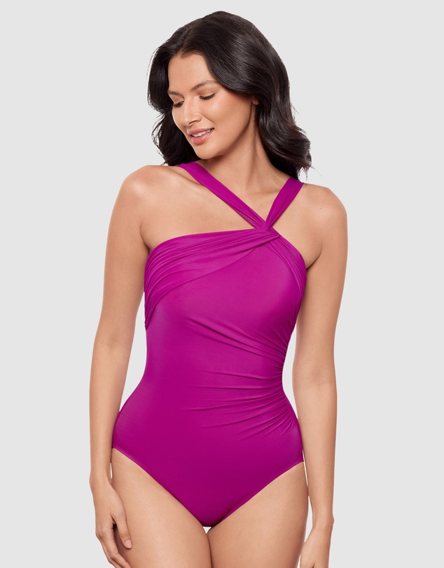 Miraclesuit Swimwear  - Rock Solid Europa Asymmetric Underwired Shaping Swimsuit