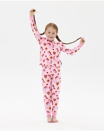 Rock Your Kid - Unicorn Hearts Frill Long Sleeve Alice Sleep Set