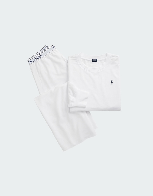 Polo Ralph Lauren - Club Terry Long Sleeve Cotton Jersey Pyjama Set