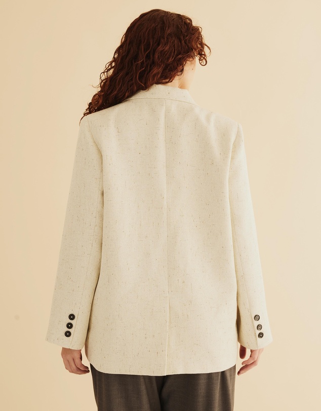 Atmos&Here Curvy - Koa Oversize Textured Blazer