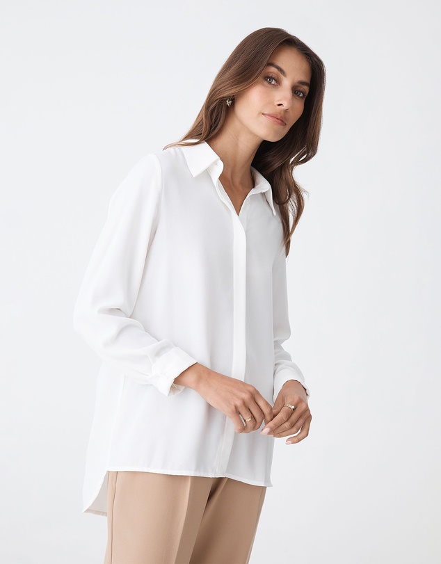 Forcast - Kevin Relax Fit Crepe Shirt
