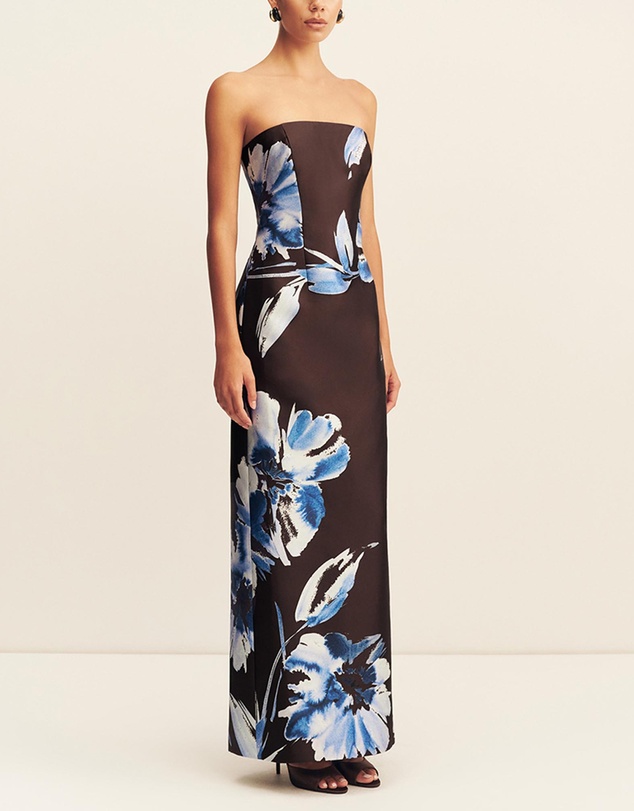 Shona Joy - Elsa Panelled Strapless Maxi Dress