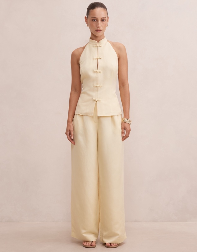 Forever New Petite - Eva Petite Linen Wide Leg Pants