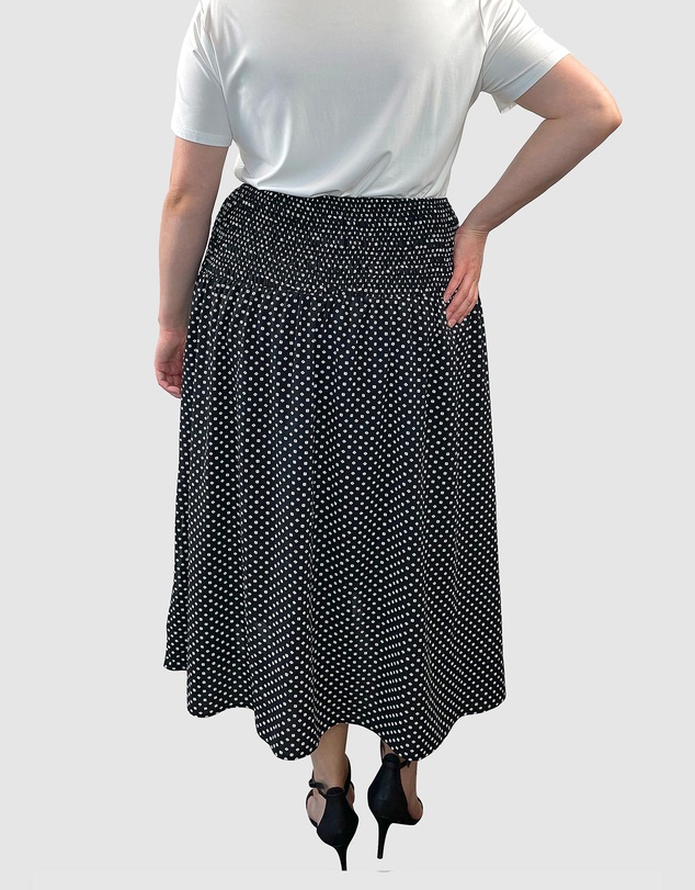 Love Your Wardrobe - Andy Shirred Waist Skirt