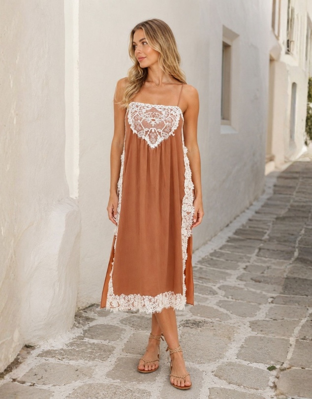 Esther & Co - Faelynn Dress - Desert Mirage