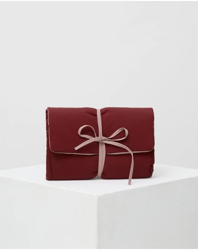 Phile - Plush Change Mat Wrap - Burgundy