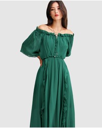 Belle & Bloom - Amour Amour Ruffled Midi Dress