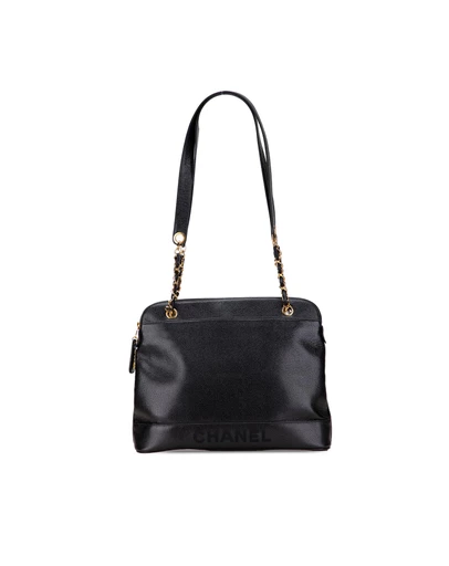 Pre-Loved by Azura Reborn - Pre-Loved Caviar Logo Shoulder Bag