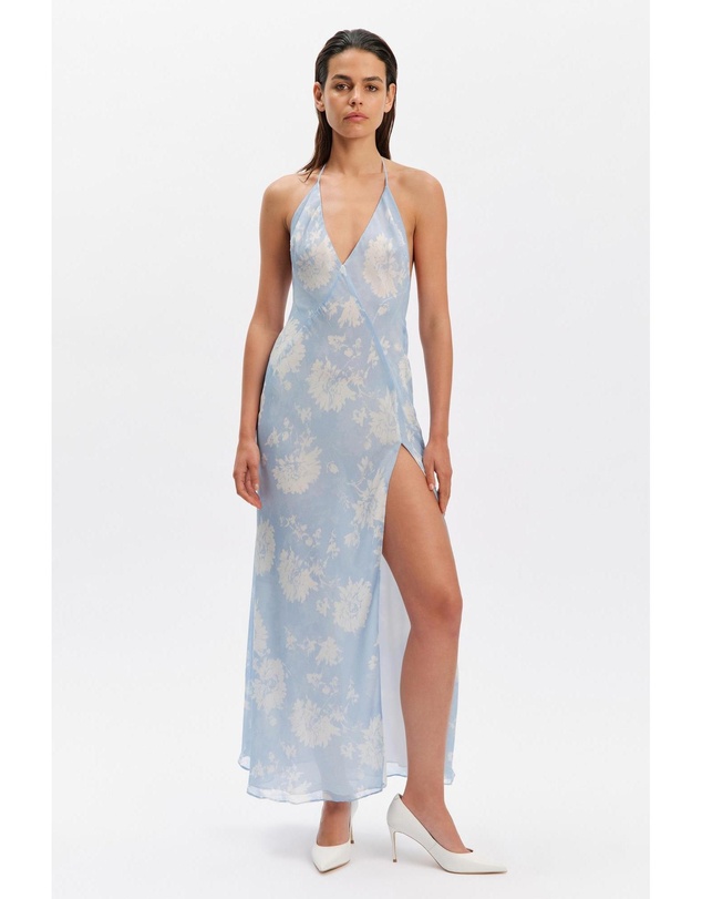 Bardot - Yve Halter Printed Maxi Dress