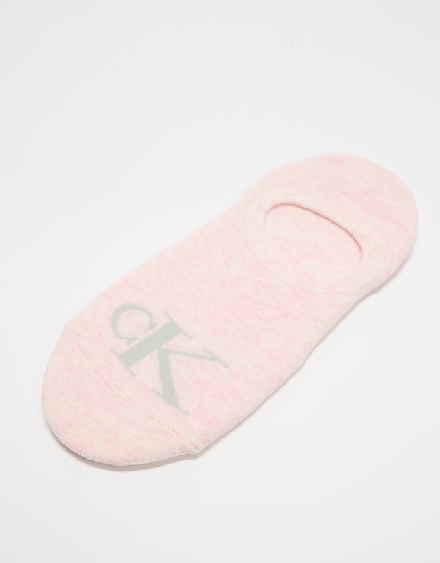 Calvin Klein - 3-Pack Monogram Flat Knit Liner Socks