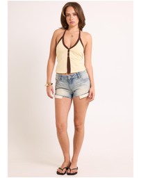 Insight - Presley Low Slashed Denim Shorts
