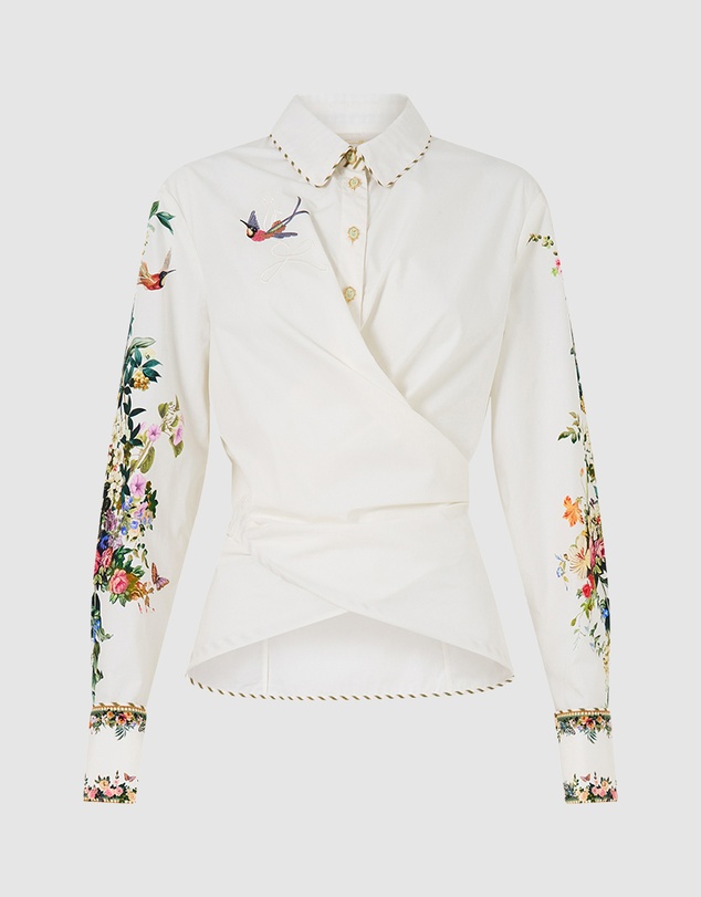Camilla - Front Wrap Shirt