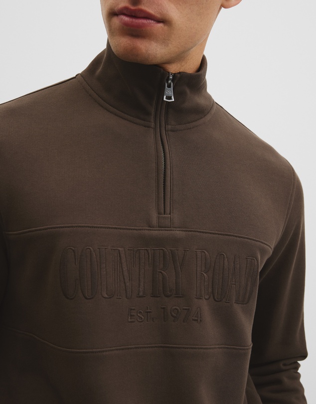 Country Road - Australian Cotton Half Zip Heritage Sweat