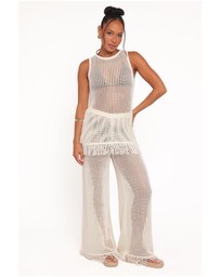 Petal & Pup - Lorna Knitted Pant - Off White