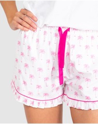 Sant And Abel - Women's Pink Palm Tree Boxer Short